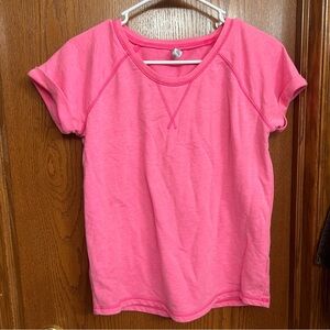 NWOT Old Navy Girls Pink Short Sleeve Sweatshirt Size XXL